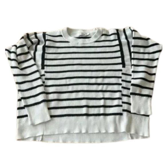 Vineyard Vines sweater white & navy striped large - Picture 1 of 6